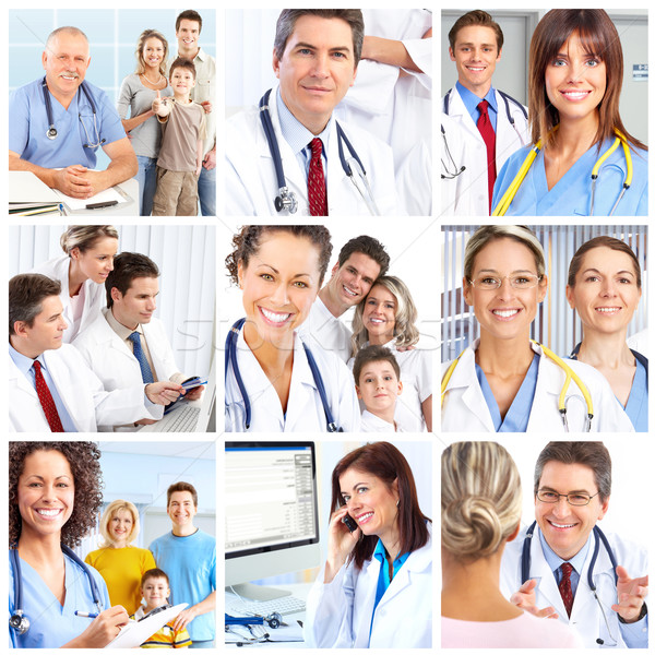 Médicaux médecins souriant affaires femme famille Photo stock © Kurhan