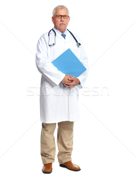 Lekarza lekarz stałego odizolowany biały człowiek Zdjęcia stock © Kurhan