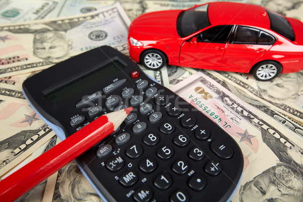 Car money and calculator. Stock photo © Kurhan