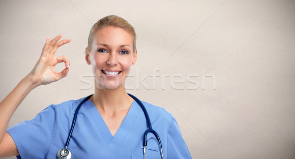 Young medical doctor woman. Stock photo © Kurhan