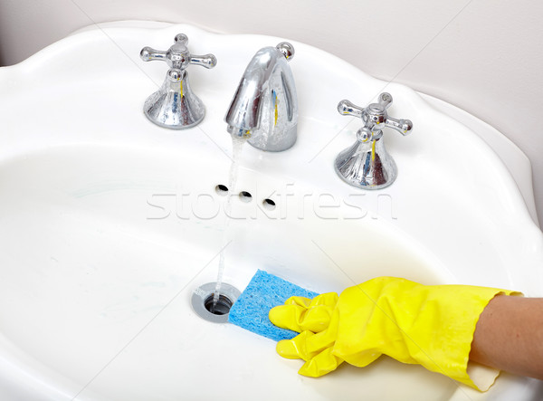 Sink cleaning. Stock photo © Kurhan