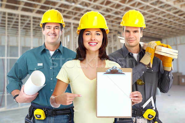 Group of construction workers. Stock photo © Kurhan