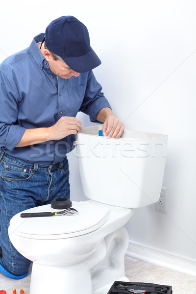 Stock photo: plumber