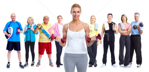 Group of fitness people. Stock photo © Kurhan