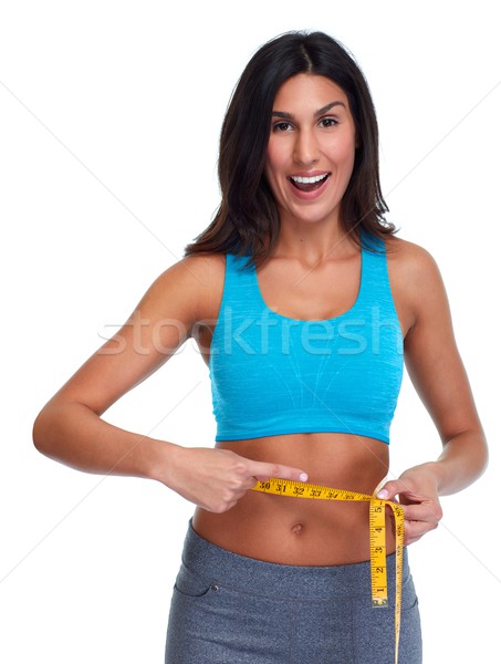 Girl losing weight. Stock photo © Kurhan