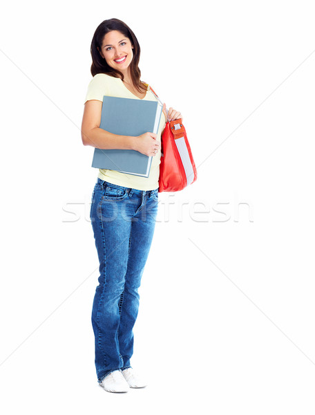 Student girl with book. Stock photo © Kurhan