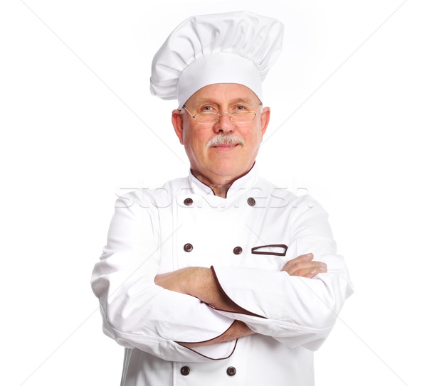 повар портрет зрелый профессиональных человека изолированный Сток-фото © Kurhan