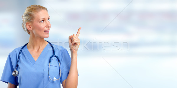 Young medical doctor woman. Stock photo © Kurhan