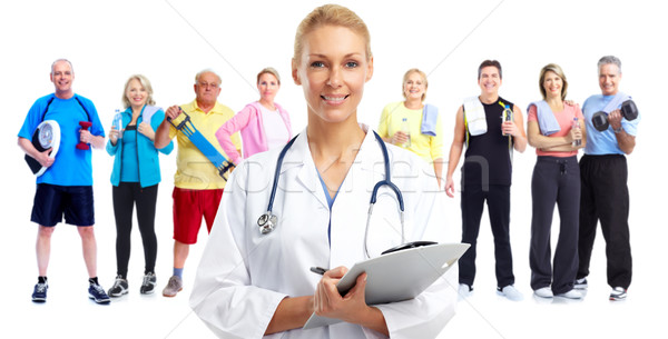 Young medical doctor woman. Stock photo © Kurhan