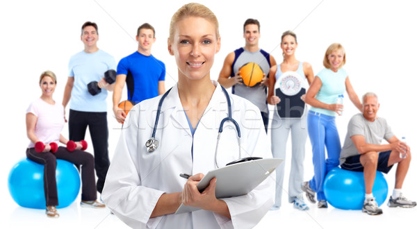 Young medical doctor woman. Stock photo © Kurhan