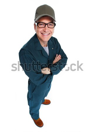 Smiling plumber man. Stock photo © Kurhan