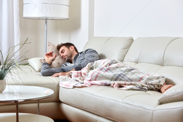 Sleeping man. Stock photo © Kurhan
