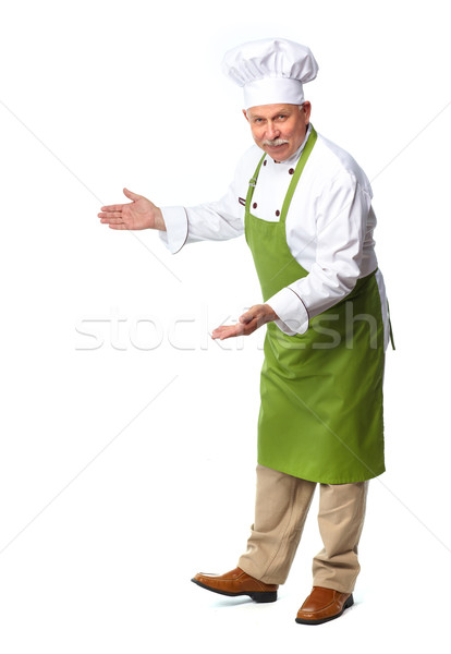 Chef inviting in restaurant. Stock photo © Kurhan