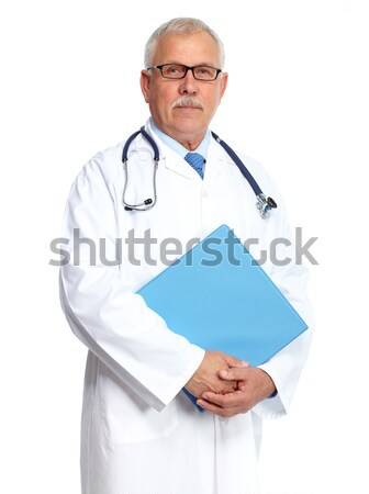 Zdjęcia stock: Lekarza · lekarz · portret · odizolowany · biały · człowiek