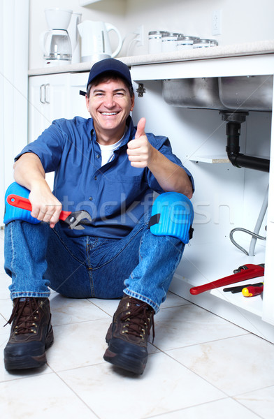 商業照片: 專業的 · 水管工人 · 水暖 · 修復 · 服務 · 建設