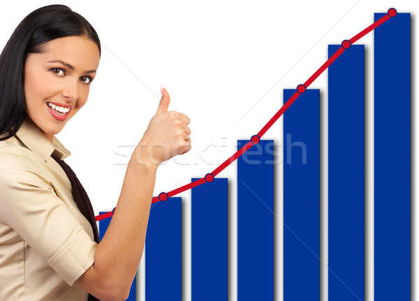 successful business woman Stock photo © Kurhan