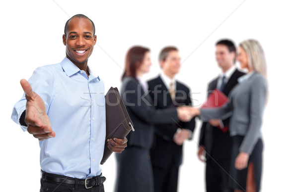 African-American businessman handshake. Stock photo © Kurhan