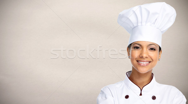 Asian chef woman. Stock photo © Kurhan