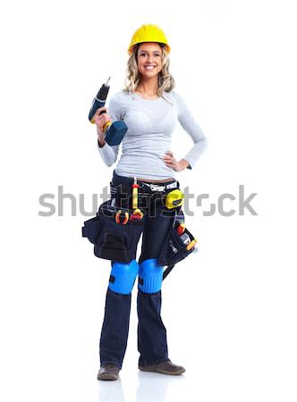 Stock photo: Woman contractor.