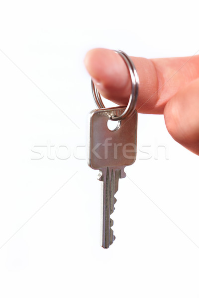 Kéz ház kulcs ingatlan férfi háttér Stock fotó © Kurhan