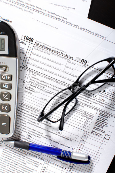 Income Tax Return Form Stock photo © Kurhan