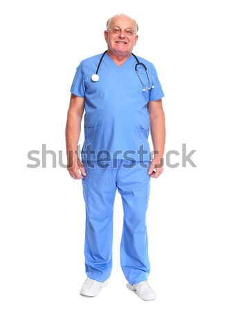 Stock photo: Elderly hospital doctor.