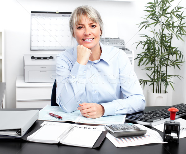 Business woman in the office. Stock photo © Kurhan