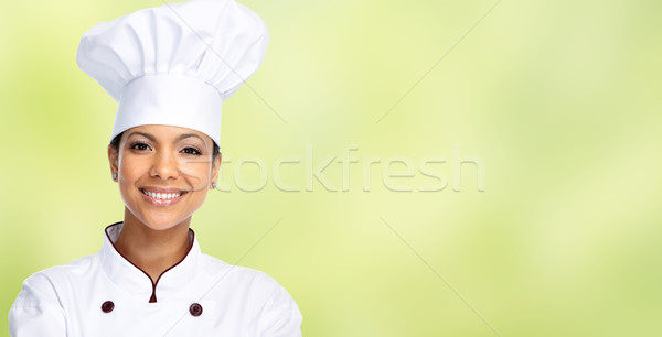 Asian chef woman. Stock photo © Kurhan