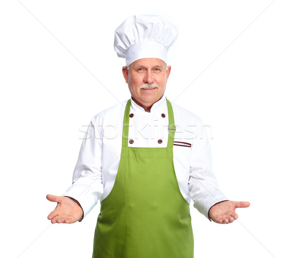 Chef inviting at restaurant. Stock photo © Kurhan