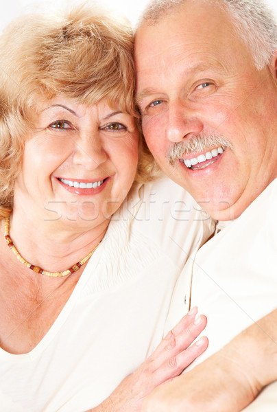 Zâmbitor fericit acasă familie cuplu Imagine de stoc © Kurhan