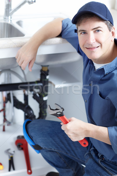 Stock photo: plumber