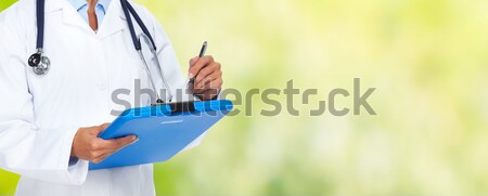 Stock photo: Hands of medical doctor.