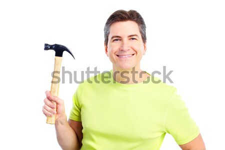 Man with hammer Stock photo © Kurhan