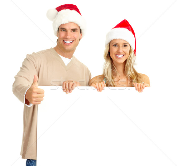 Christmas couple Stock photo © Kurhan