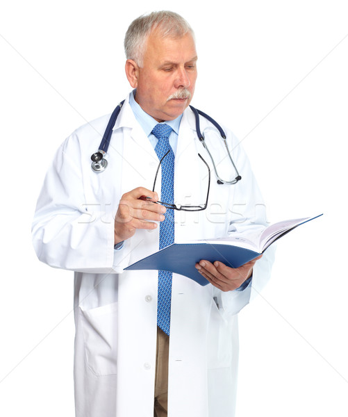 врач врач Постоянный изолированный белый человека Сток-фото © Kurhan