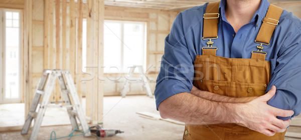 [[stock_photo]]: Constructeur · bricoleur · maison · maison