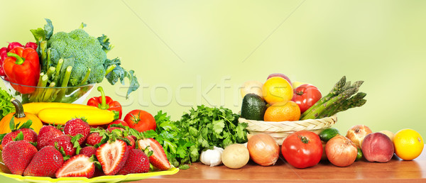 Warzyw owoce zielone organiczny diety spożywczy Zdjęcia stock © Kurhan