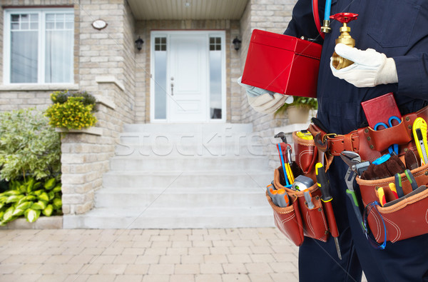 Hands of Handyman with a tool belt.  Stock photo © Kurhan