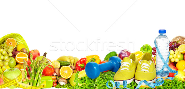果物 野菜 新鮮な 白 水 食品 ストックフォト © Kurhan