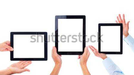 Tablet-Computer neue isoliert weiß Internet Arbeit Stock foto © Kurhan