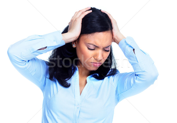 Woman having a stress. Stock photo © Kurhan