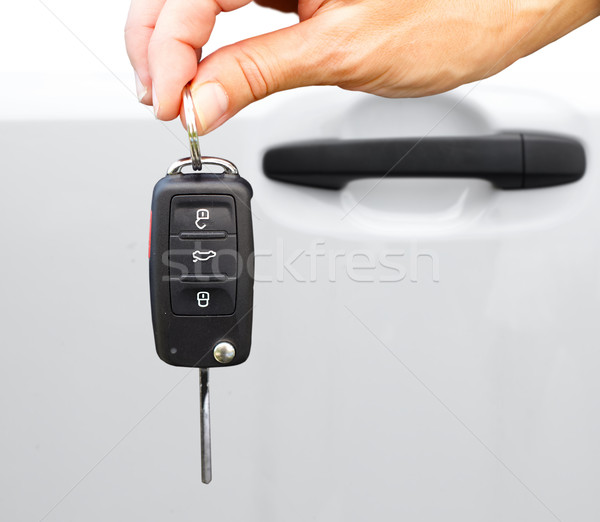Las llaves del coche auto coche mano clave Foto stock © Kurhan