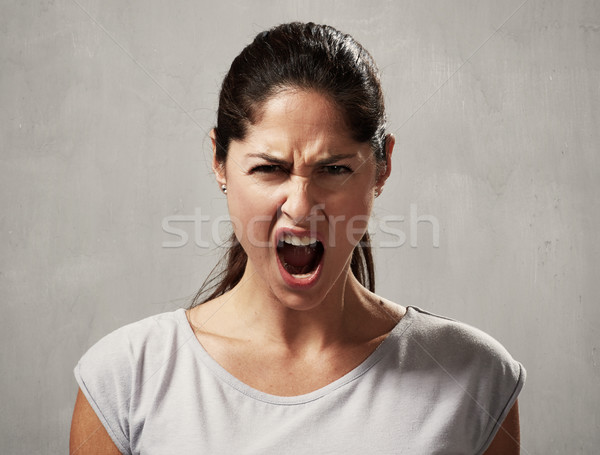 Angry woman Stock photo © Kurhan
