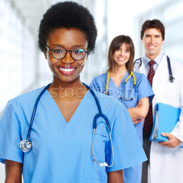 Doctor and nurse. Stock photo © Kurhan