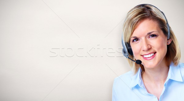 Call center operator. Stock photo © Kurhan