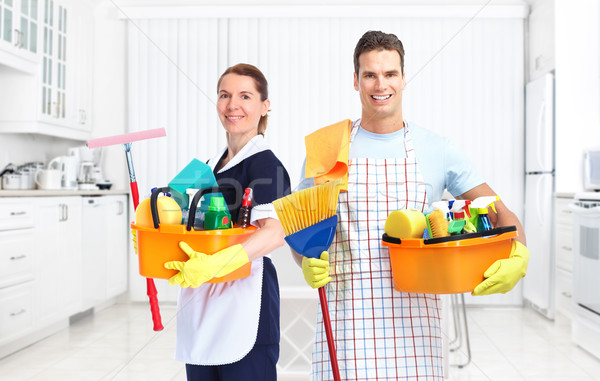 Housekeeping service team. Stock photo © Kurhan