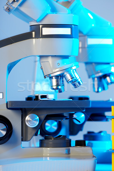 Stock photo: Scientific microscope.