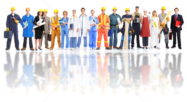 Group of industrial workers. Stock photo © Kurhan