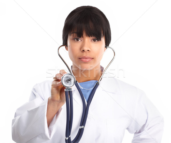Médico médico estetoscópio isolado branco negócio Foto stock © Kurhan