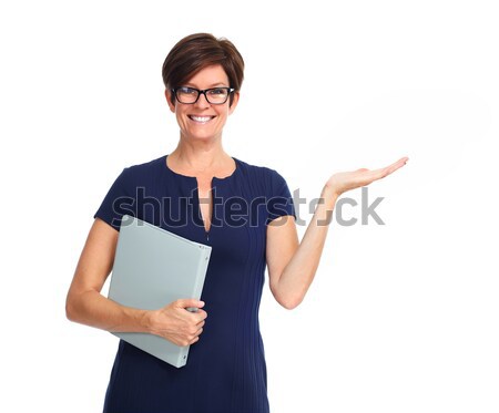 Mature business woman with short hairstyle. Stock photo © Kurhan